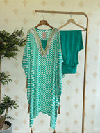 19408 Beautiful Crepe silk kaftan