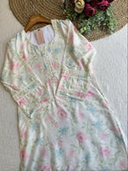 19970 Beautiful floral kurti & pant set