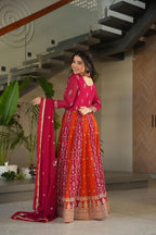 Royal Heritage Embroidered Anarkali Ensemble with Intricate Zari Work and Majestic Flared Silhouette - Surat Wholesale Ethnic Wear (Photo 10)