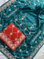 Opulent Luxury Floral Embroidered Saree with Intricate Motif Detailing - Surat Wholesale Ethnic Wear (Photo 10)