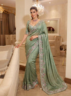 Timeless Floral Embellished Sarees Crafted for Sophisticated Celebrations
