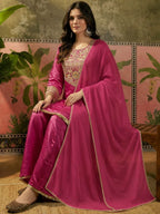 Regal Yoke Embroidered Sharara Suit Set