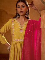 Regal Heritage Floral Embroidered Anarkali Suit Ensemble
