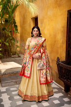 Traditional Woven Paithani Silk Lehenga Set with Rich Woven Dupatta - Surat Wholesale Ethnic Wear (Photo 11)