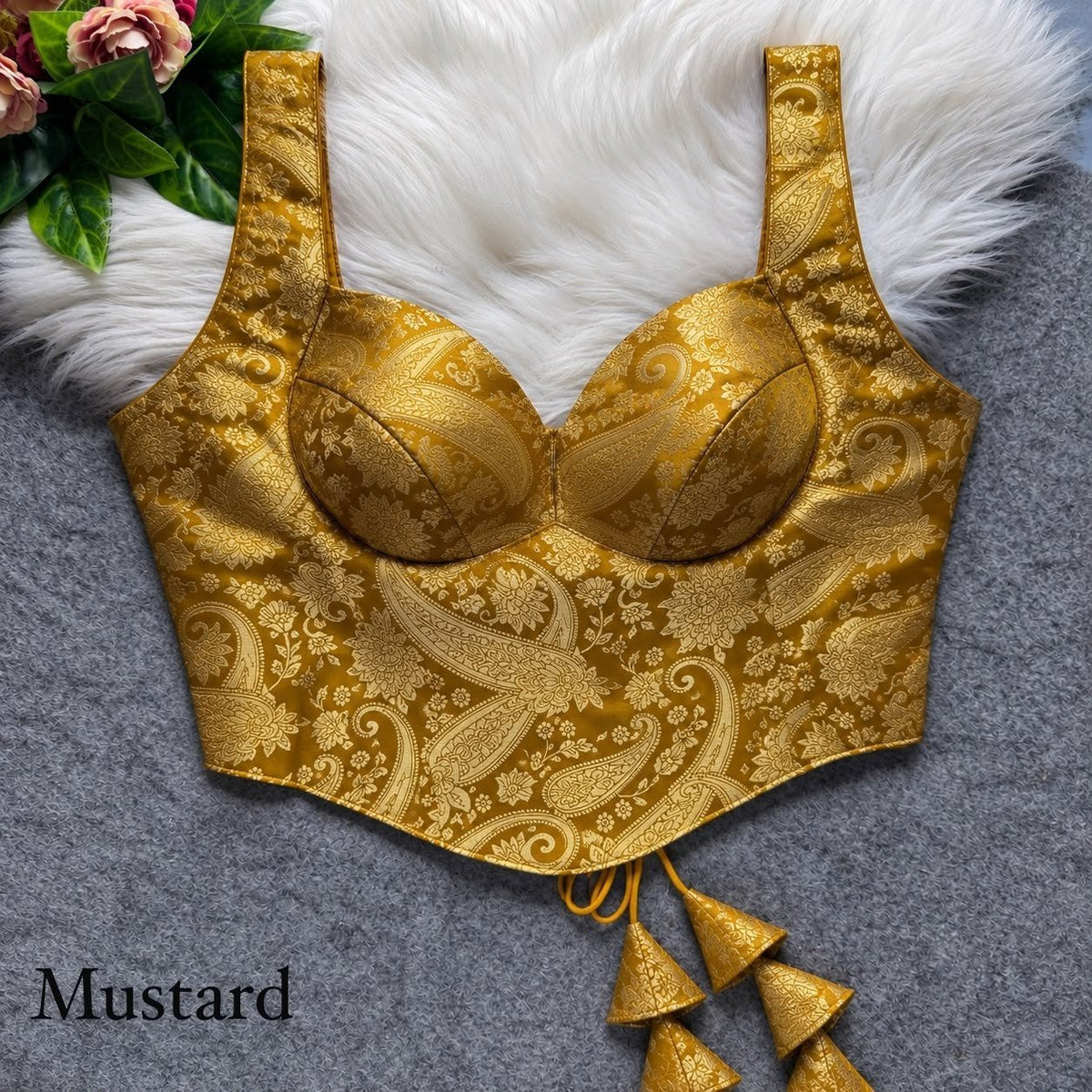 Royal Heritage Banarasi Jacquard Corset Style Blouse - Surat Wholesale Ethnic Wear (Photo 11)