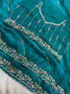 Timeless Splendor Embroidered Saree with Intricate Floral Zari Border Detailing - Surat Wholesale Ethnic Wear (Photo 11)