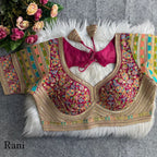 Royal Heritage Intricately Embroidered Festive Blouse Collection