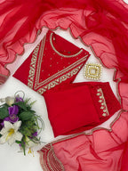 Regal Tradition Embroidered Ethnic Suit Set with Delicate Artisanal Detailing - Surat Wholesale Ethnic Wear (Photo 12)