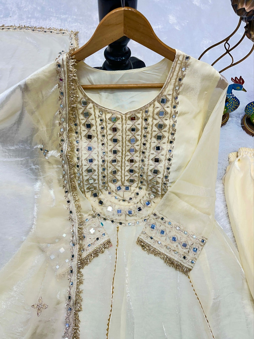 Regal Mirrorwork Palazzo Ensemble for Festive Celebrations