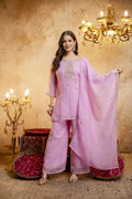 Embroidered Chanderi Kurta Set with Gota Patti Dupatta