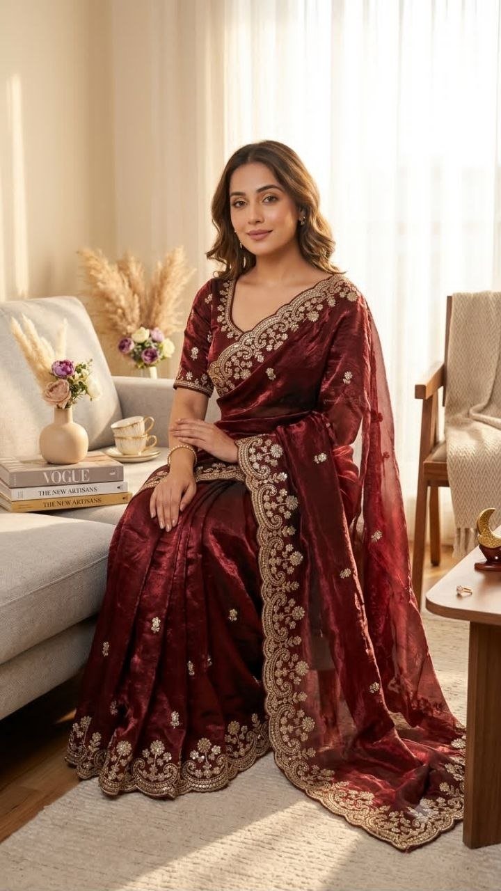 Timeless Splendor Ornate Woven Saree for Sophisticated Festive Occasions