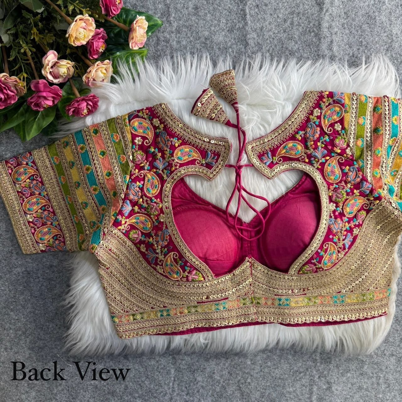 Royal Heritage Intricately Embroidered Festive Blouse Collection