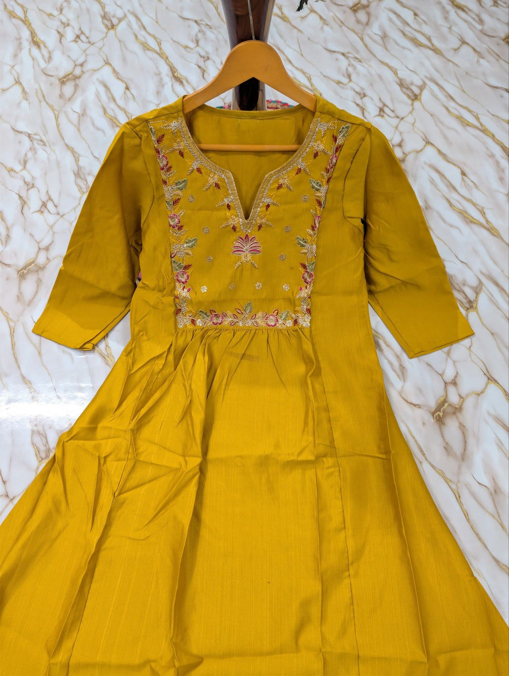 Regal Heritage Floral Embroidered Anarkali Suit Ensemble