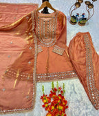 Regal Mirrorwork Palazzo Ensemble for Festive Celebrations