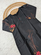 Garden Floral Romance Printed Kurta Set with Ethereal Dupatta