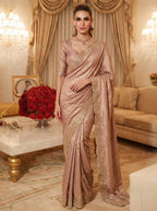 Exquisite Green with Designer Saree Set
