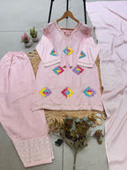 Embroidered Straight Kurta With Salwar And Dupatta - Surat Wholesale Ethnic Wear (Photo 15)