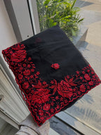 Contemporary Statement Floral Embroidered Saree for Sophisticated Occasions - Surat Wholesale Ethnic Wear (Photo 15)
