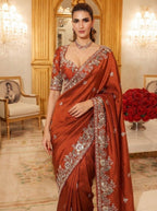 Timeless Floral Embellished Sarees Crafted for Sophisticated Celebrations