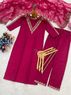 Regal Tradition Embroidered Ethnic Suit Set with Delicate Artisanal Detailing - Surat Wholesale Ethnic Wear (Photo 15)