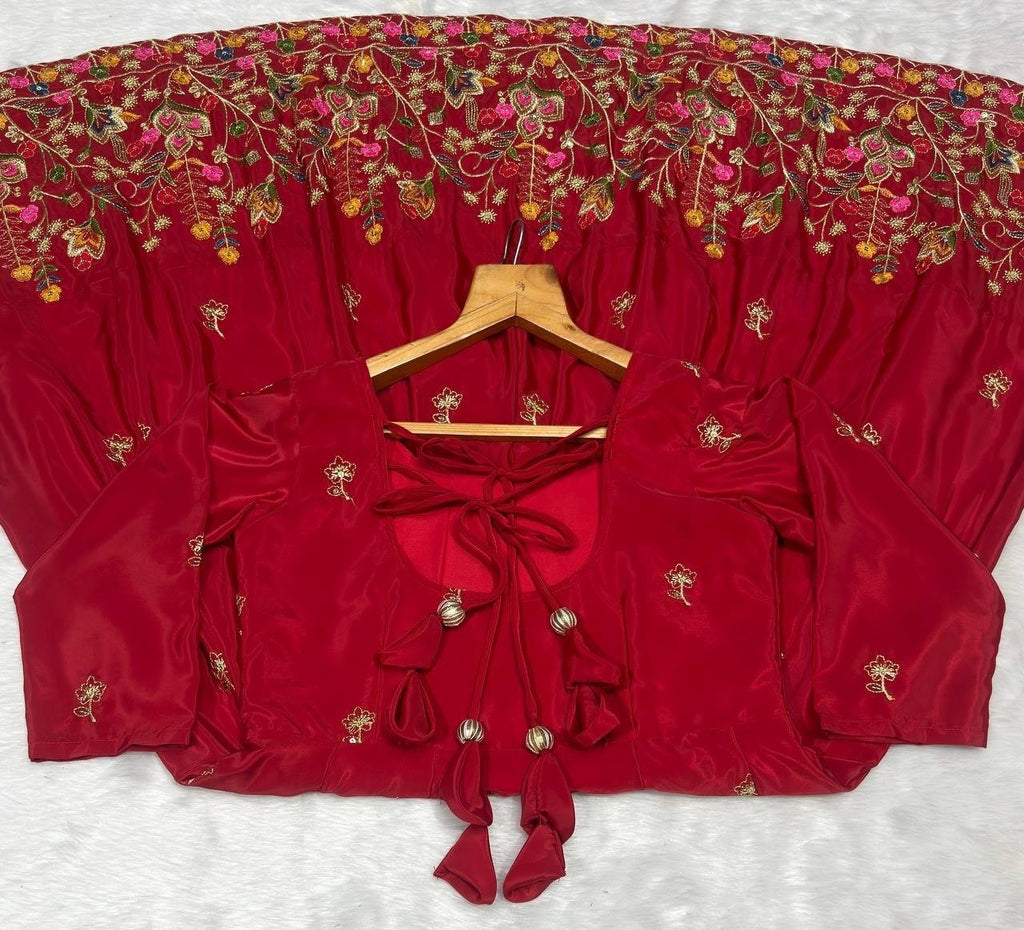 Royal Heritage Embroidered Anarkali Ensemble With Intricate Floral Craftsmanship - Surat Wholesale Ethnic Wear (Photo 16)