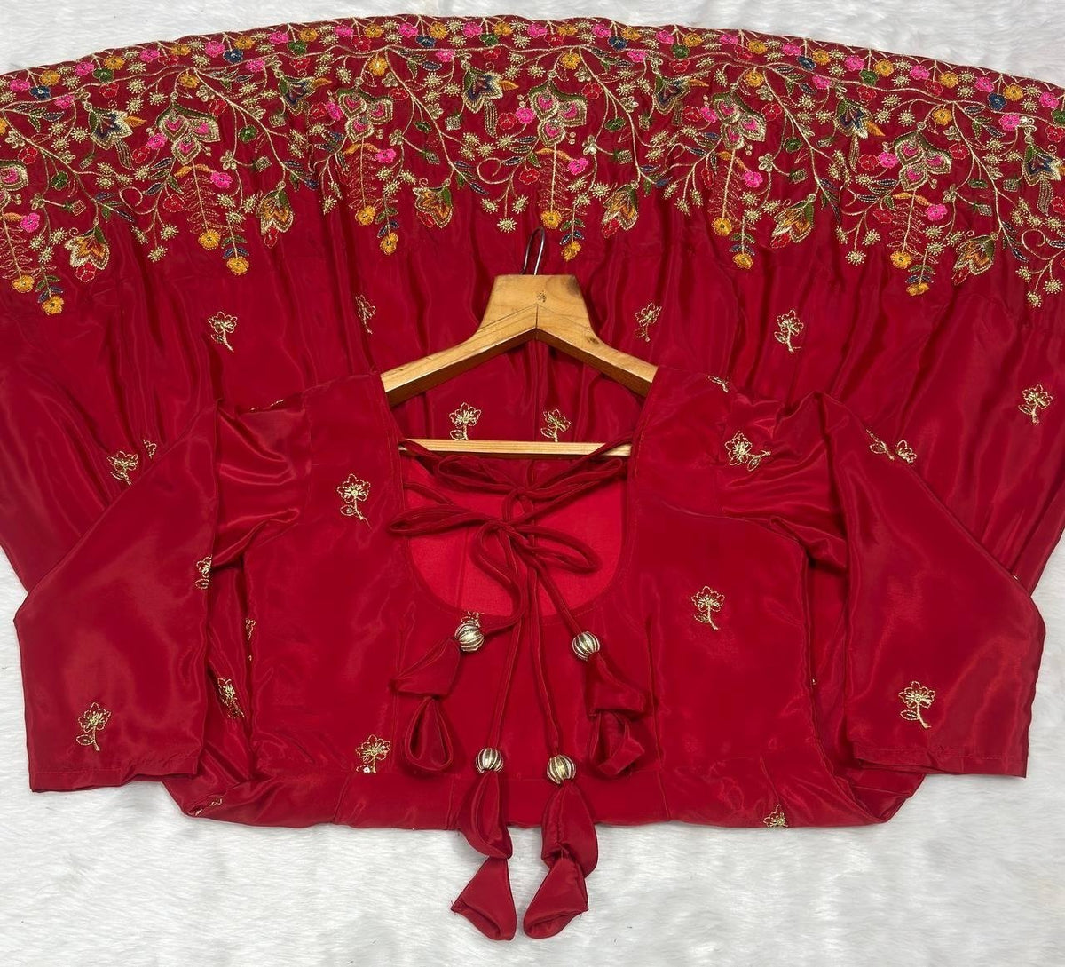 Royal Heritage Embroidered Anarkali Ensemble With Intricate Floral Craftsmanship - Surat Wholesale Ethnic Wear (Photo 16)