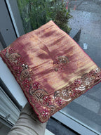 Heritage Loom Saree with Ornate Floral Zari and Jewel-Edged Pallu