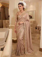 Exquisite Green with Designer Saree Set