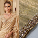 Exquisite Green with Designer Saree Set