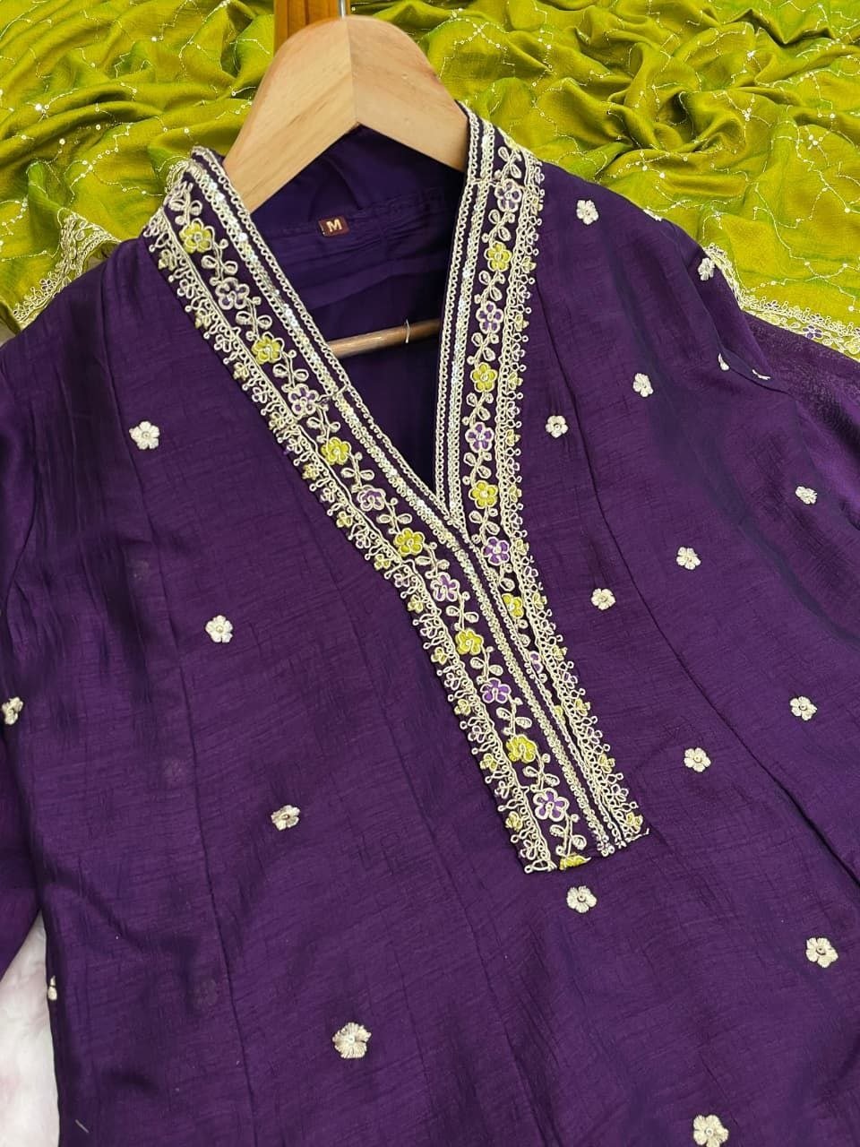 Regal Tradition Embroidered Festive Anarkali Ensemble