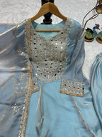Regal Mirrorwork Palazzo Ensemble for Festive Celebrations