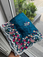 Artisanal Paisley Embroidered Saree for Timeless Celebrations