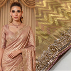 Exquisite Green with Designer Saree Set