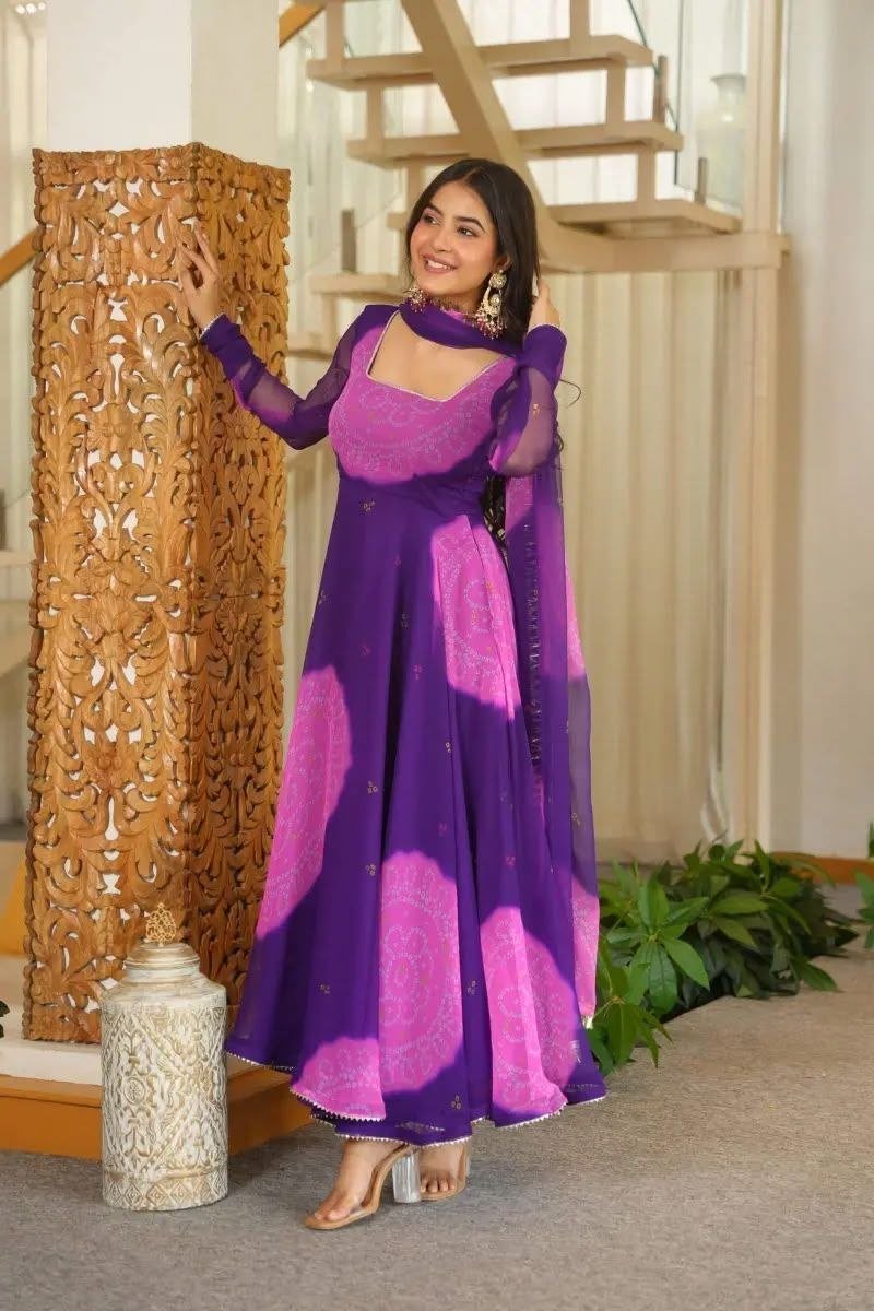 Elegant Orange Faux Designer Lehenga Set