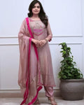 Contemporary Embroidered Draped Kurta Set