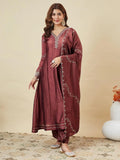 Regal Heritage Embroidered Anarkali Ensemble
