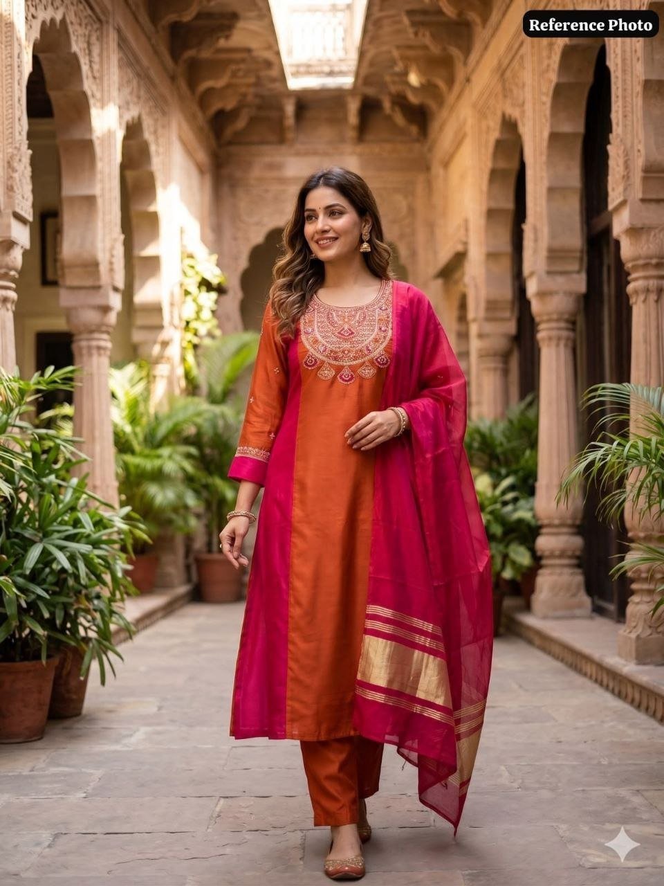 Royal Heritage Embroidered Kurta Set With Zari Dupatta - Surat Wholesale Ethnic Wear (Photo 1)