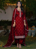 Regal Heritage Embroidered Kurta Set for Festive Occasions