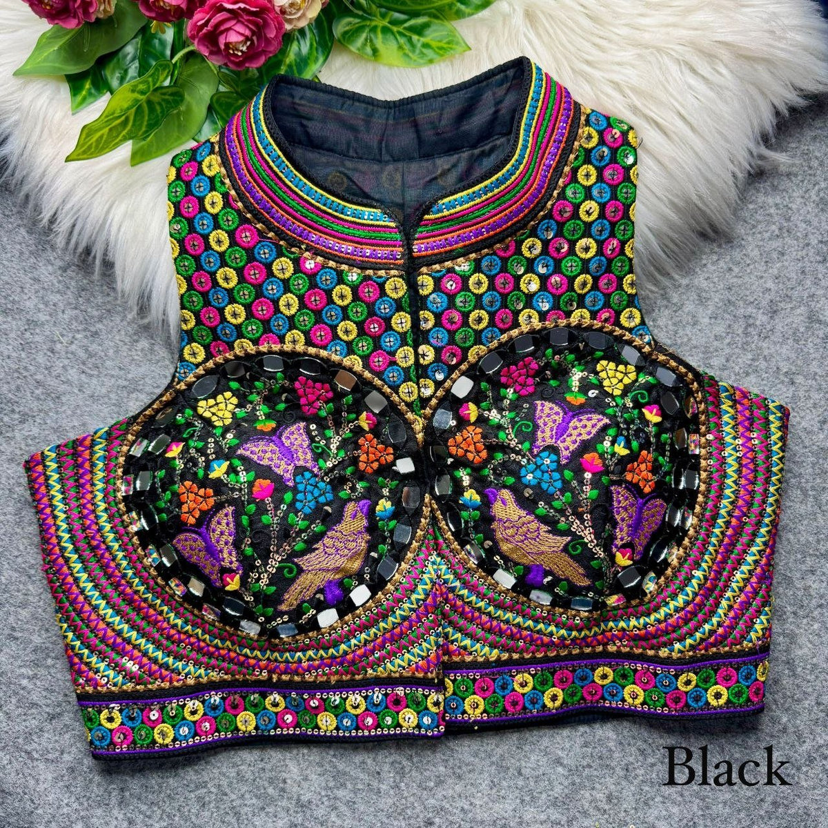 Celebrate Traditon In Every Stitch With Our Exquisite Hand Embroidered Heritage Blouse