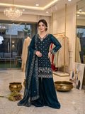 Regal Embroidered Palazzo Suit for Grand Festive Celebrations