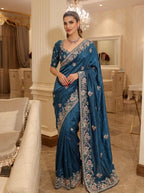 Timeless Floral Embellished Sarees Crafted for Sophisticated Celebrations