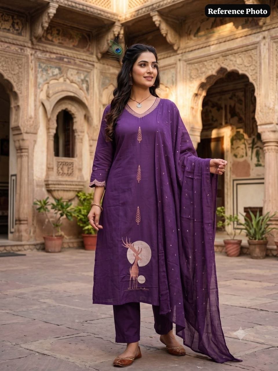 Royal Heritage Embroidered Kurta Set with Artistic Motifs and Graceful Dupatta