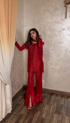Regal Embellished Palazzo Ensemble for Festive Celebrations