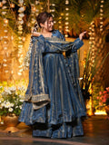 Royal Heritage Embroidered Anarkali Ensemble With Regal Dupatta Detailing - Surat Wholesale Ethnic Wear (Photo 1)