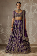 Royal Silk Lehenga Set with Intricate Zardosi Embroidery and Scalloped Dupatta