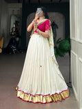 Artisanal Embroidered Cotton Fusion Tunic with Scalloped Detailing