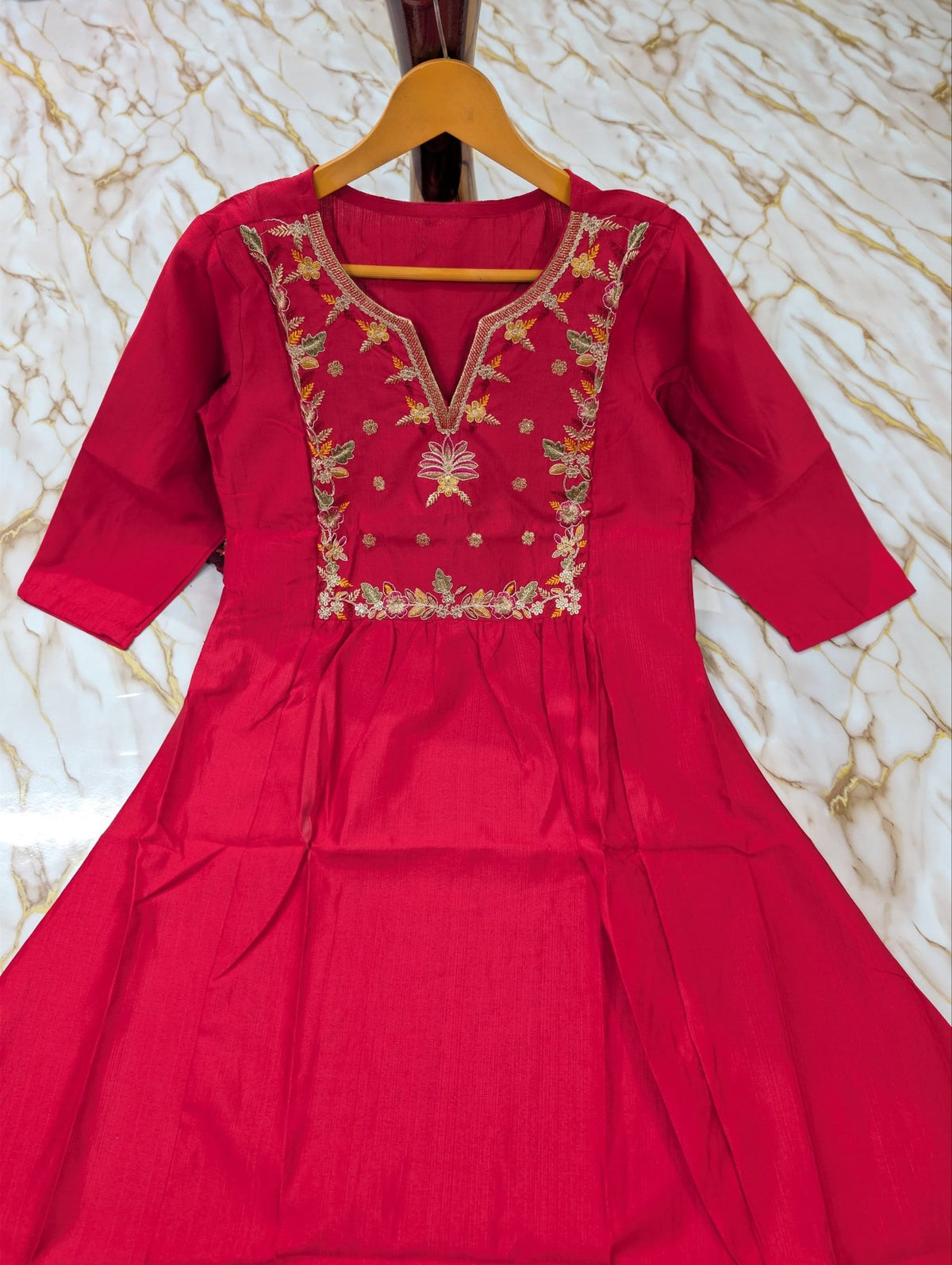Regal Heritage Floral Embroidered Anarkali Suit Ensemble