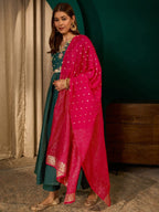 Regal Heritage Floral Embroidered Anarkali Suit Ensemble