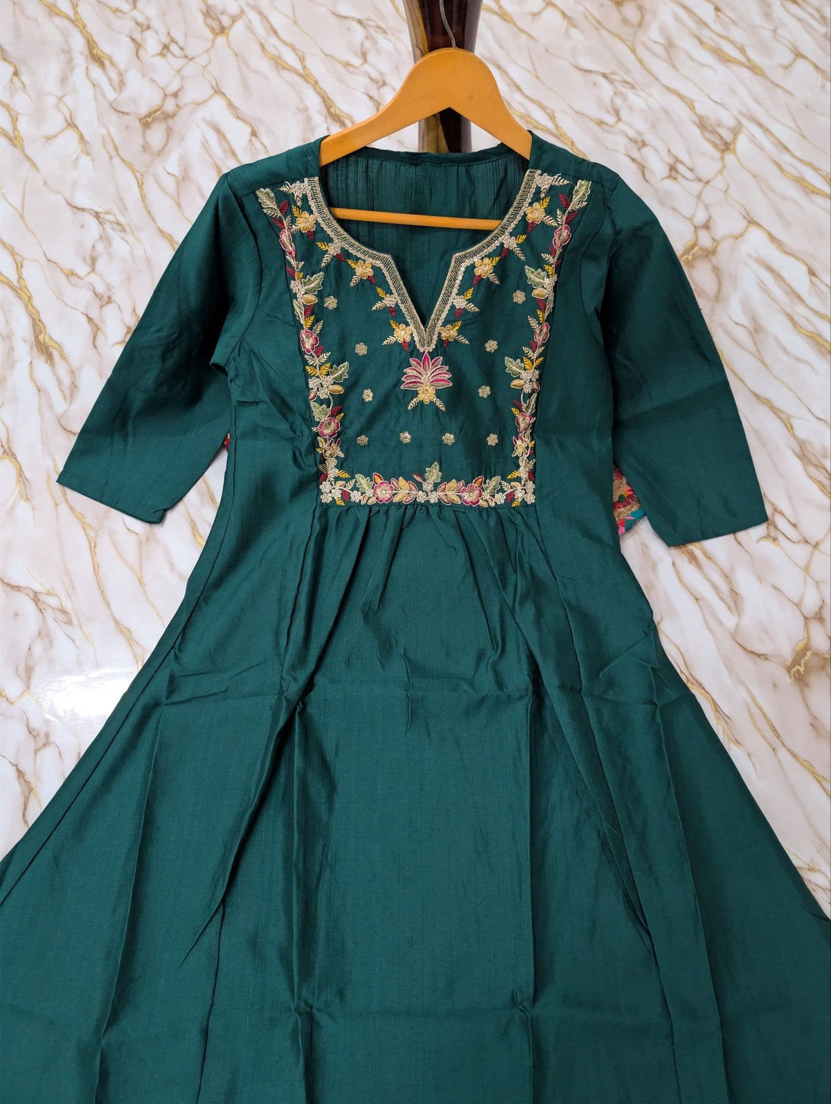 Regal Heritage Floral Embroidered Anarkali Suit Ensemble