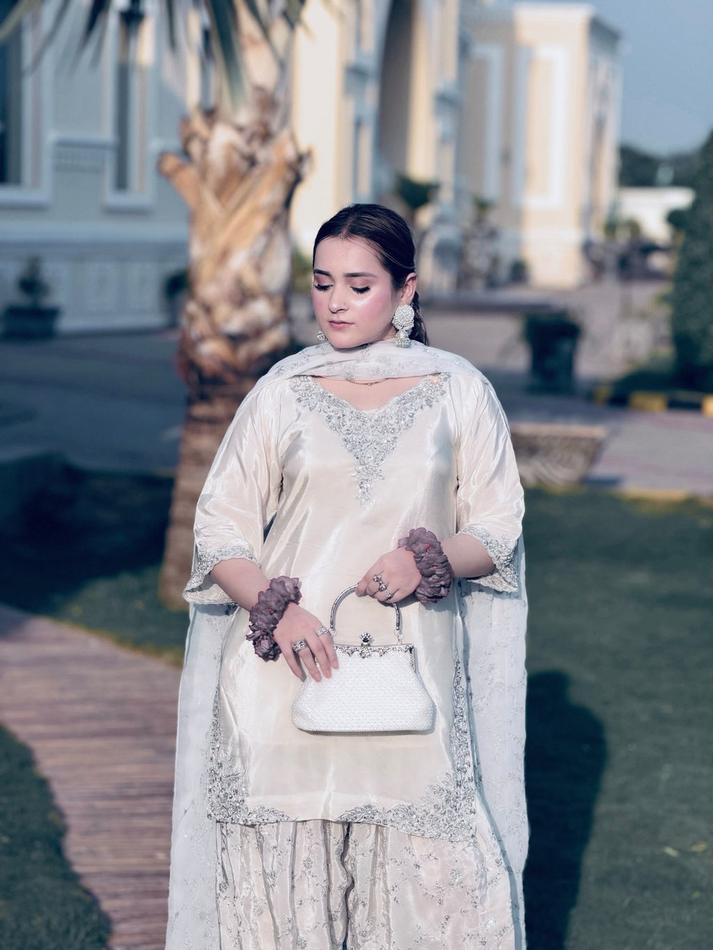 Regal Heritage Embroidered Ensemble for Timeless Festive Celebrations